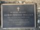 Headstone of Alfred Pomeroy WALLACE (c. 1911-2003)