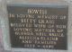 Headstone of Betty Craig HOWELL (m.n. LYON, 1923-1995)