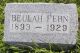 Headstone of Beulah Fern COLLINS (m.n. STEVENSON, 1893-1929).