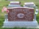 Headstone of Buryl Thomas ABERNEATHY (1911-2003) and his wife Wilma Rae (m.n. MARSHALL, 1917-2003).