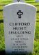 Headstone of Staff-Sergeant Clifford Huset SPAULDING (1931-2005). Lest We Forget.
