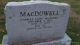 Headstone of Charles Laing MacDOWELL (1920-2010).
