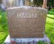 Headstone of Daniel DAVIS (1862-1932); his wife Mary Ann (m.n. DYER, 1864-1949) and their daughter Caroline Elizabeth WASMAN (m.n. DAVIS, 1905-1943) the wife of Lawrence WASMAN (1898-1965).