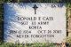 Headstone of Donald Everett CASS (1924-2010)