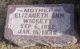 Headstone of Elizabeth Ann WICKETT (m.n. LEACH, 1852-1939).