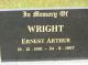 Headstone of Ernest Arthur WRIGHT (1901-1907).