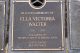Grave marker for Ella Victoria WALTER (1910-2002).