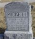 Headstone of Frederick George WICKETT (1871-1927) and his wife Mary Leora CORA (m.n. MONROE, 1876-1945).