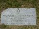 Headstone of Francis Leroy ALEXANDER (1924-1991)