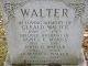 Headstone of Gerald WALTER (1889-1965); his wife Agnes Eileen (m.n. MARKS, 1891-1982) and their sons John R. WALTER (1915-1964) and Howard C. WALTER (1919-1974).