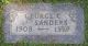 Headstone of George C. SANDERS (c. 1908-1979)
