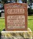 Headstone of Howard Alvin GRILLS (1890-1975) and his wife Bertha May (m.n. ALLIN, 1891-1972).