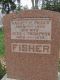 Headstone of Harvey Preston FISHER (1896-1969) and his wife Vera Lucinda (m.n. THOMPSON, 1902-1975).