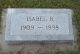 Headstone of Isabel Bertha VINSON (m.n. YEAGER, 1909-1998).
