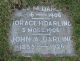 Headstone of John Alexander DARLING (c. 1855-1926); his wife Eliza Mary (m.n. HORN, 1867-1906) and son Horace Horn DARLING (b. & d. 1906)