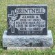Headstone of James A. BRINTNELL (c. 1915-1980) and his wife Lois W. (m.n. SIMPSON, c. 1918-1997).