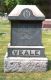 Headstone of John B. VEALE (1836-1929) and his wife Emma Grace VEALE (m.n. MASON, 1839-1910).