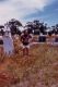 Fred Walter standing on the plot where John HERD (Abt. 1800-1884) is buried at the Warracknabeal Cemetery.