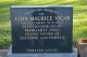 Headstone of John Maurice VIGAR (1921-1991) husband of Margaret 'Peg' Esme (m.n. HERD, 1920-).