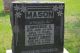 Headstone of Lawrence Ashton MASON (1846-1918) and his wife Mary Elizabeth (m.n. GRIGG, 1854-1932).