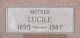 Headstone of Lucile CAPENTER (m.n. VINSON, 1895-1987).