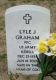 Headstone of Pfc. Lyle James GRAHAM.
