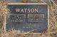 Headstone of Mabel WATSON (m.n. CHARLTON, 1881-1977) and her husband Edward Albert WATSON (1889-1978).
