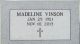 Headstone of Madeline VINSON (m.n. HALL, 1921-2013).