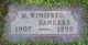 Headstone of Mary Winifred SANDERS (m.n. CALLOWAY, 1907-1999)