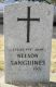 Headstone of No. 426182, Private Nelson SANGUINES, 13th. Battalion, Canadian Infantry in WWI.