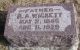 Headstone of Richard Ashton WICKETT (1845-1929).