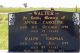 Headstone of Ralph Thomas WALTER (1890-1979) and his wife Annie Caroline (m.n. TREADWELL, 1887-1978).