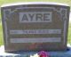 Headstone of Thomas Henry AYRE (1880-1942) and his wife Sarah Maude (m.n. WITHERIDGE, 1880-1972).
