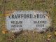 Headstone of William Arthur CRAWFORD-FROST (1899-1957) and his wife Marjorie Edith (m.n. INGS, 1899-2003)