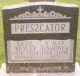 Headstone of Wesley Basil PRESZCATOR (1906-1984) and his wife E. Mae (m.n. GARDNER, 1914-1996)