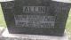 Headstone of William Charles ALLIN (1855-1945) and his wife Mary Ann (m.n. CLEMENCE, 1861-1946).