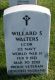 Headstone of Lieutenant-Commander Willard Stephen WALTERS (1921-2012), who served in US Navy during WWII